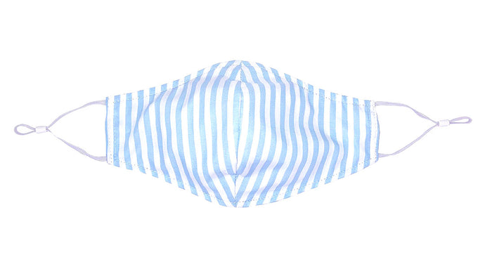 Face Mask Version 2.0 - Blue Cabana Stripe